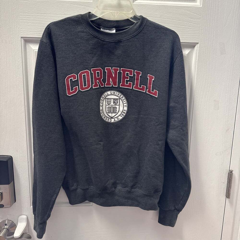 Cornell University Founded AD 1865 Adult small Gray Sweatshirt the office